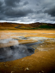 Geothermal landcape in Iceland