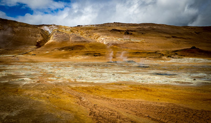Geothermal landcape in Iceland