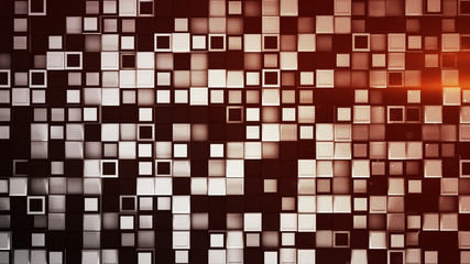 Wall of white and black 3D boxes abstract background