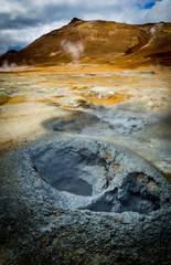 Geothermal landcape in Iceland