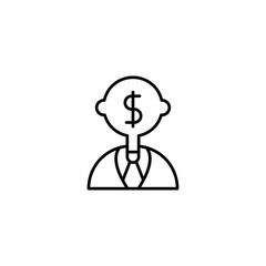 businessman icon vector