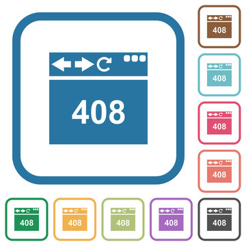 Browser 408 request timeout simple icons