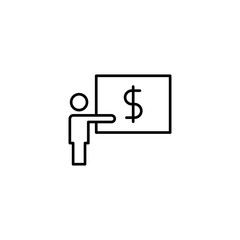 finance present icon vector
