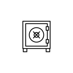 safe icon vector