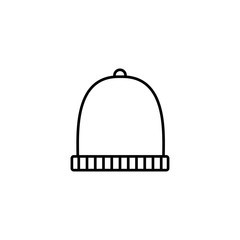 winter hat icon vector