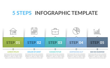 Infographic Template with 5 Steps