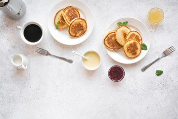 Obraz na płótnie Canvas Pancakes for breakfast