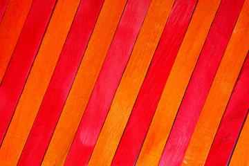 vintage rough indigo red and yellow theme wooden partition wall texture background. Have some space...