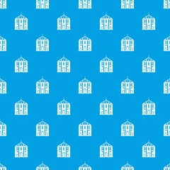 Church pattern vector seamless blue repeat for any use