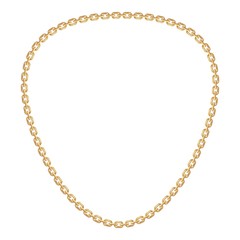 Chunky golden chain icon. Cartoon of chunky golden chain vector icon for web design isolated on white background