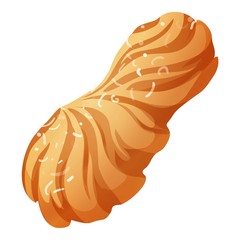 Abstract cookie icon. Cartoon of abstract cookie vector icon for web design isolated on white background