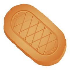 Traditional cookie icon. Cartoon of traditional cookie vector icon for web design isolated on white background