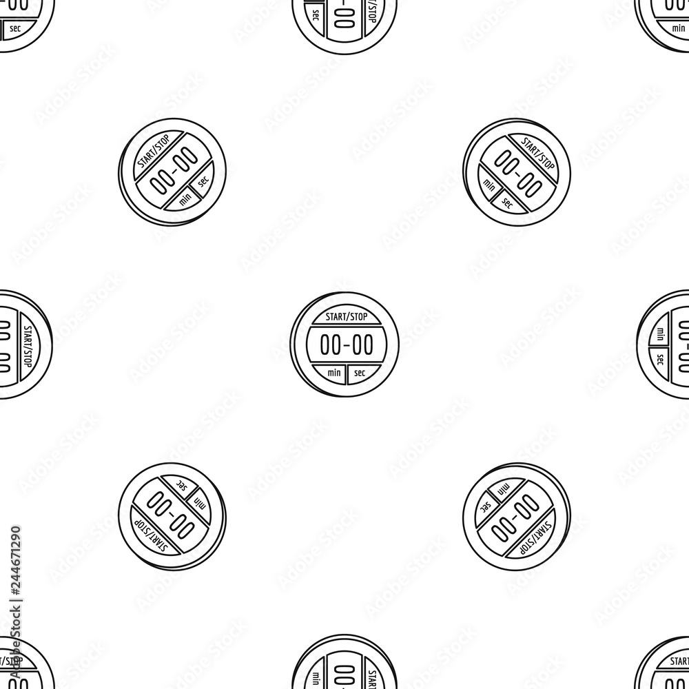 Poster digital stopwatch icon. outline illustration of digital stopwatch vector icon for web design isolate