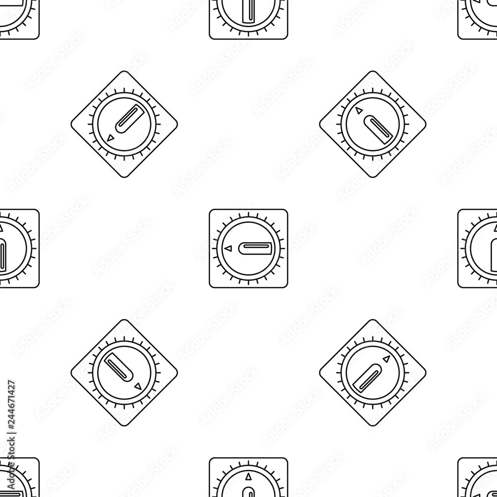 Poster timer clock icon. outline illustration of timer clock vector icon for web design isolated on white b