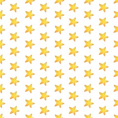 Yellow watercolor stars background Isolated on white background. Suitable for printing Wallpaper, fabric, cards and more.
