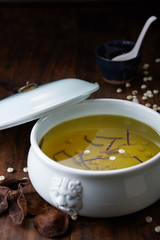 Delicious Chinese food, Chuanbei Cordyceps soup