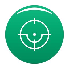 Sniper icon. Simple illustration of sniper vector icon for any design green