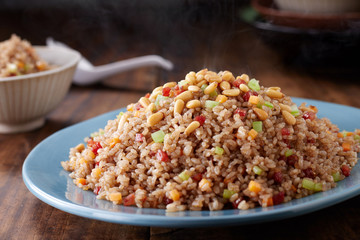 Delicious Chinese food, fried rice

