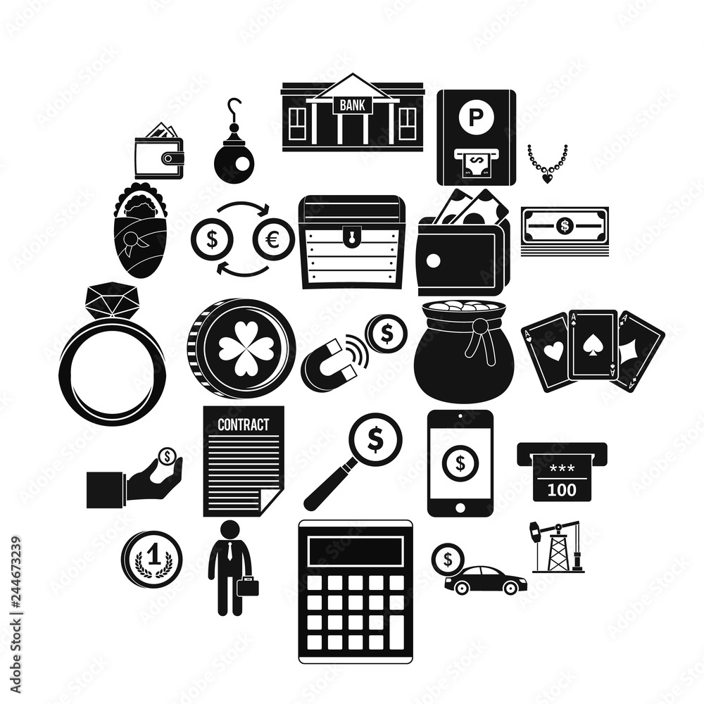 Poster holding icons set. simple set of 25 holding vector icons for web isolated on white background