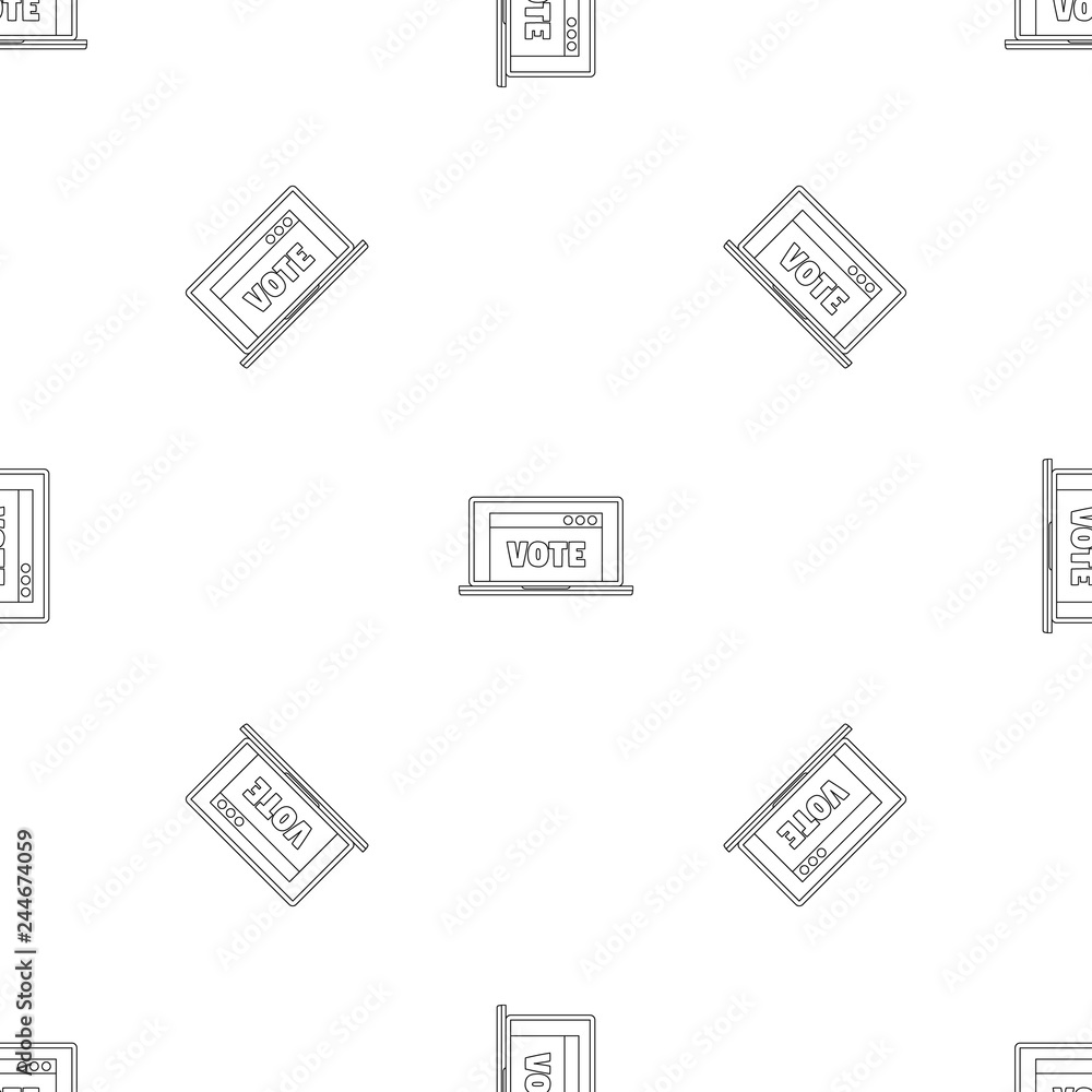 Poster online vote pattern seamless vector repeat geometric for any web design