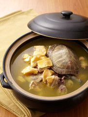 Delicious Chinese cuisine, chicken turtle soup