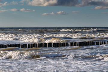 Fototapeta na wymiar Stormy Baltic sea.