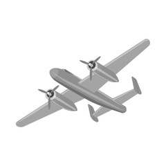 Vector design of plane and transport sign. Collection of plane and sky vector icon for stock.