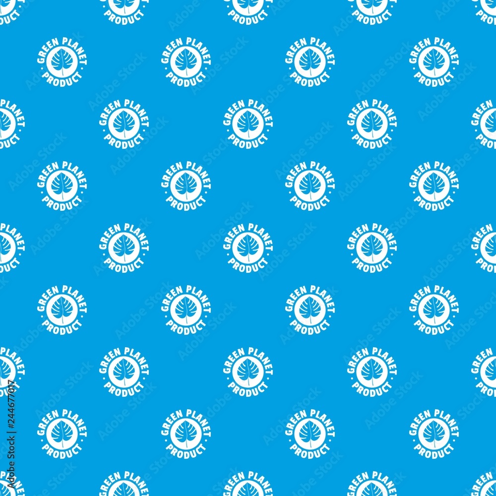 Poster eco planet pattern vector seamless blue repeat for any use