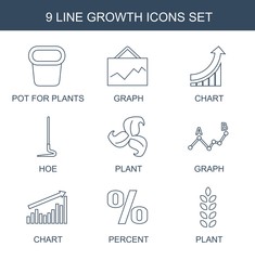 9 growth icons