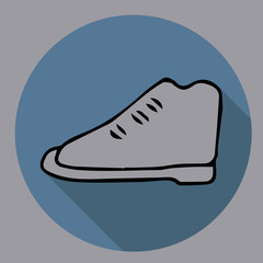 shoes icon. hand-drawn vector illustration