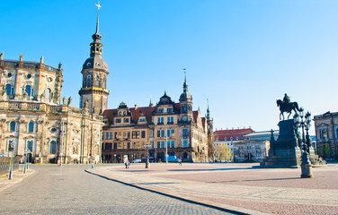 Theaterplatz square in Dresden, Germany