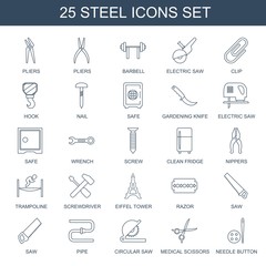 25 steel icons