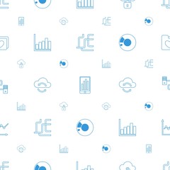 data icons pattern seamless white background