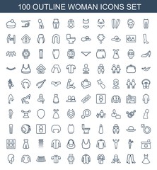 100 woman icons