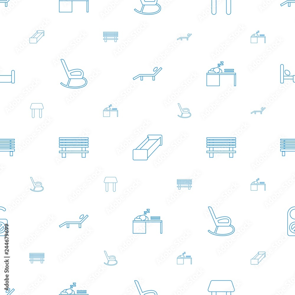 Poster rest icons pattern seamless white background