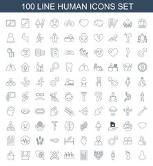100 human icons