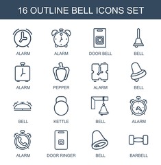 16 bell icons