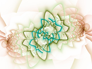 Take a look in the nice infinity of computer rendered visual art fractals - abstract design surrealism background wallpaper