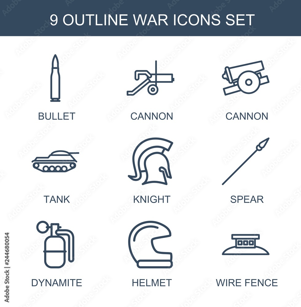 Poster war icons