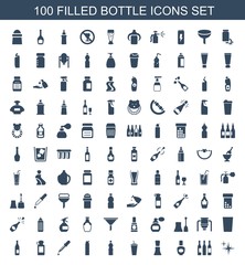 100 bottle icons