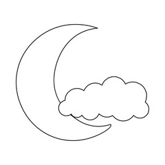 Vector design of weather and climate icon. Set of weather and cloud stock vector illustration.