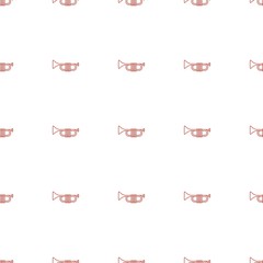 trumpet icon pattern seamless white background