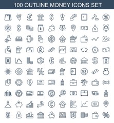 100 money icons