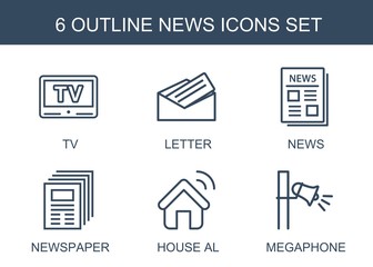 6 news icons