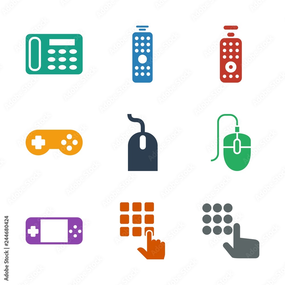Poster 9 keypad icons