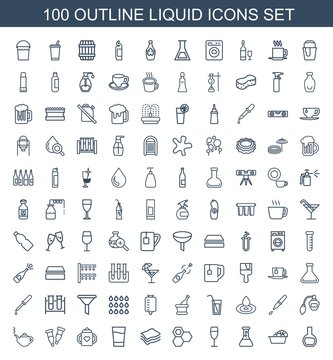 100 liquid icons