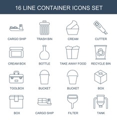 16 container icons