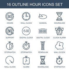 hour icons