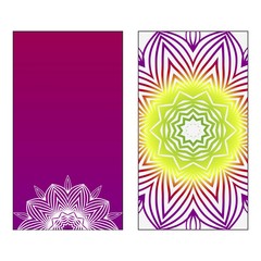 Set of two template brochures, cards, invitations, flyers with delicate floral pattern. Vector background. Card or invitation. Bright summer color