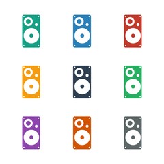 loudspeaker icon white background
